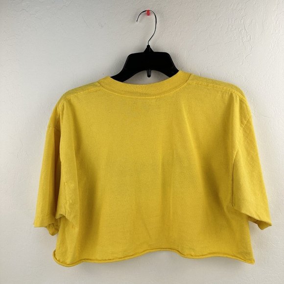 Vtg Fred Harvey Grand Canyon Kokopelli Yellow‎ Cut Off Cropped L Embroidered - Picture 7 of 7